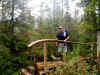 Bill on one of the newly renovated creek crossings